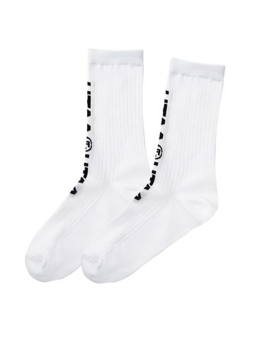 UTAA Double Logo Socks : White