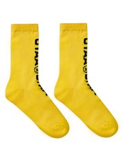 UTAA Double Logo Socks : Yellow