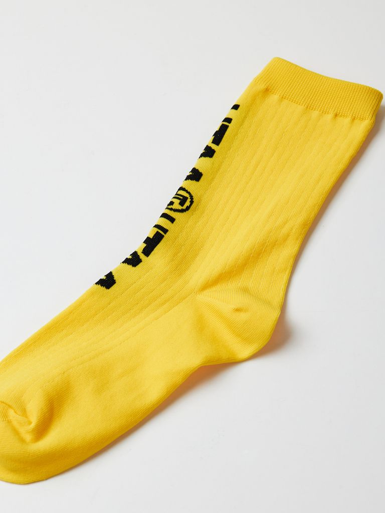 UTAA Double Logo Socks : Yellow