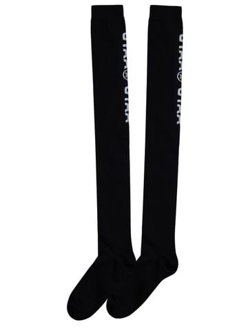UTAA Double Logo Knee Socks : Black