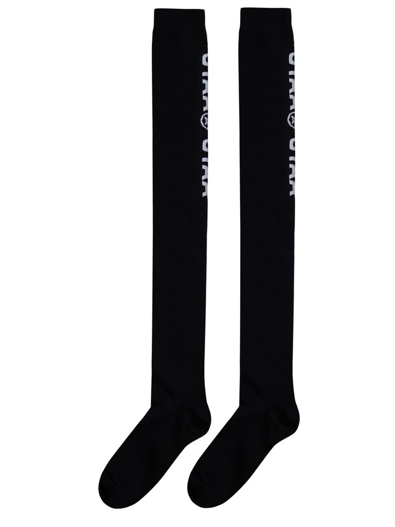 UTAA Double Logo Knee Socks : Black