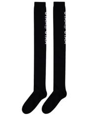 UTAA Double Logo Knee Socks : Black