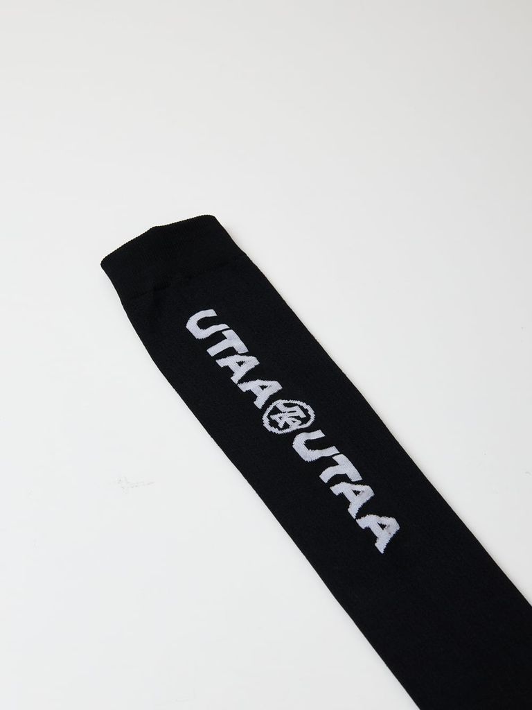 UTAA Double Logo Knee Socks : Black