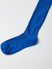 UTAA Double Logo Knee Socks : Blue