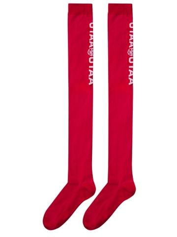 UTAA Double Logo Knee Socks : Pink