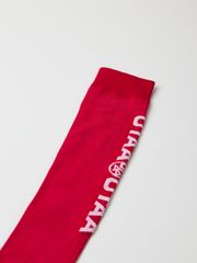 UTAA Double Logo Knee Socks : Pink