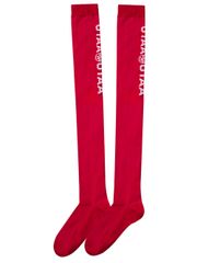 UTAA Double Logo Knee Socks : Pink