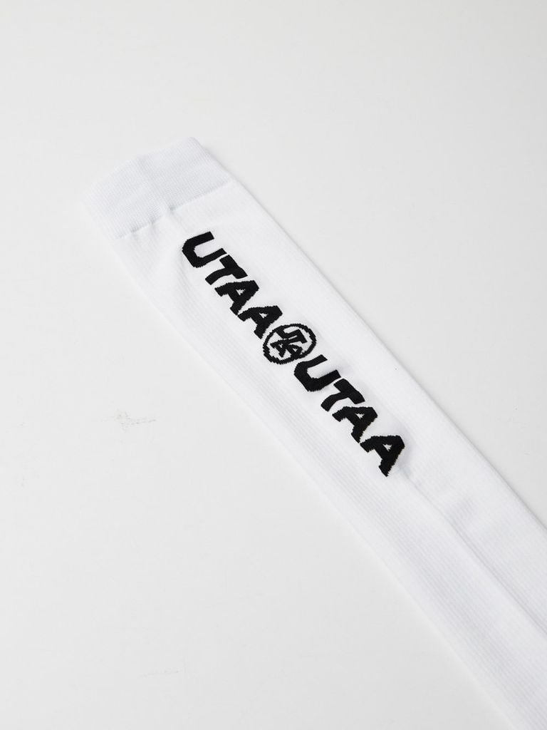 UTAA Double Logo Knee Socks : White