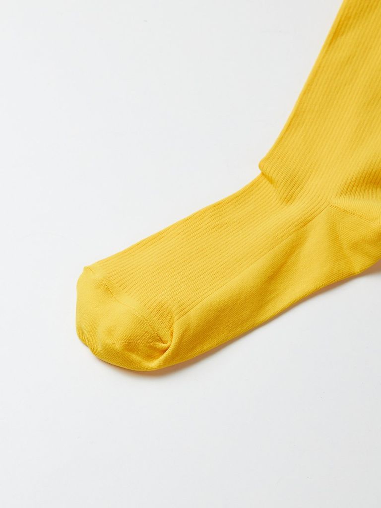 UTAA Double Logo Knee Socks : Yellow