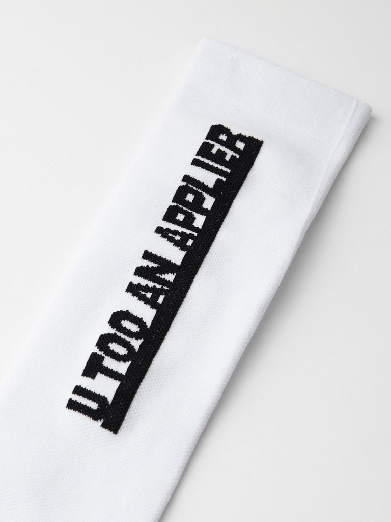 UTAA Logo Knee Socks : White