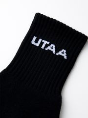 UTAA Simple Logo Socks : Women's Black