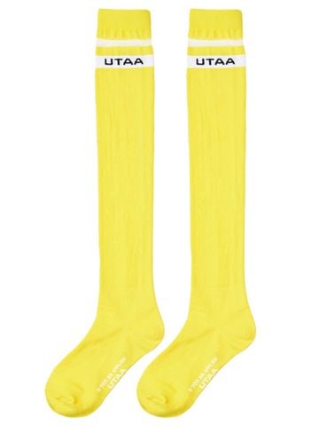 UTAA Passenger Logo Knee Socks : Yellow