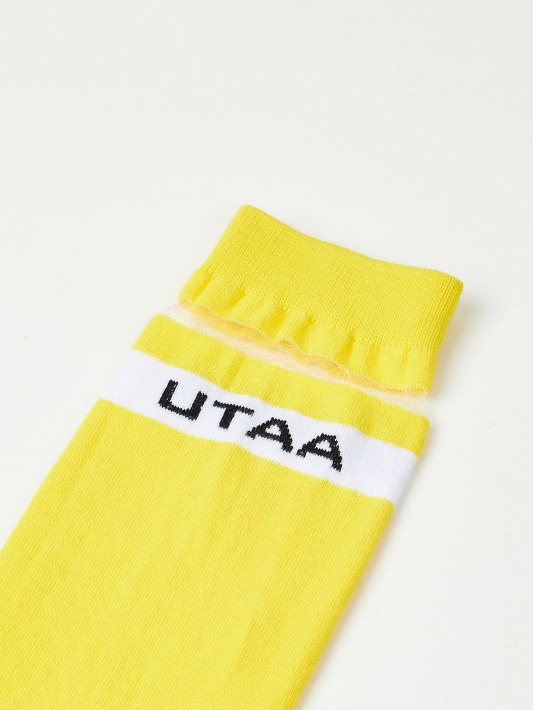 UTAA Passenger Logo Knee Socks : Yellow