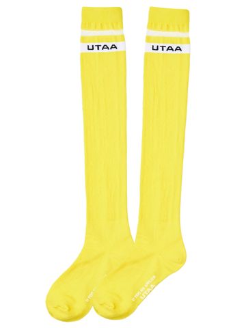 UTAA Passenger Logo Knee Socks : Yellow