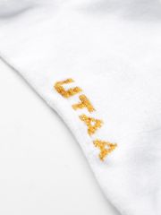 UTAA Crown Panther Glossy Socks : Women's White