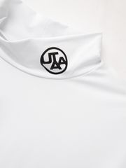 UTAA Logo Turtleneck Sleeve Sweat Suit : Men's White