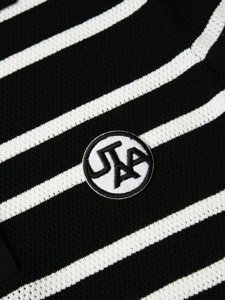 UTAA Putt Stripe Knit PK T-Shirts : Women's Black