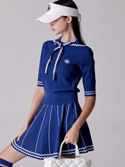 UTAA Pixel Ribbon Wave Pullover : Women's Blue
