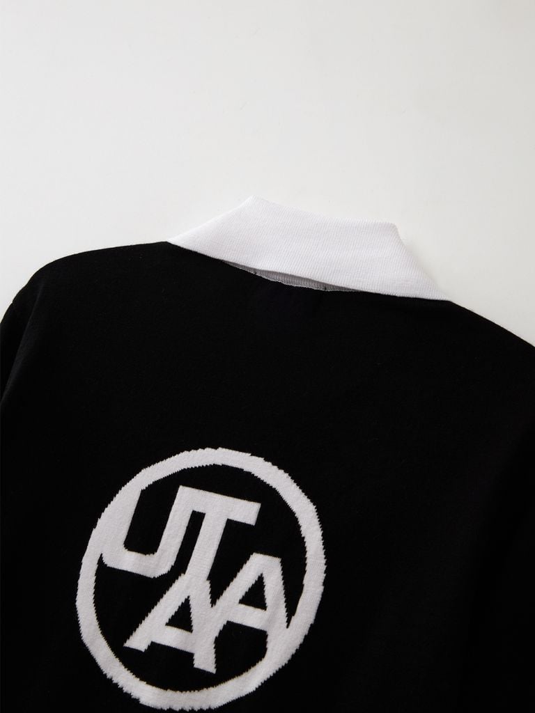 UTAA Logo Openneck Knit Pullover : Women's Black