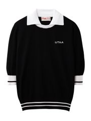 UTAA Logo Openneck Knit Pullover : Women's Black