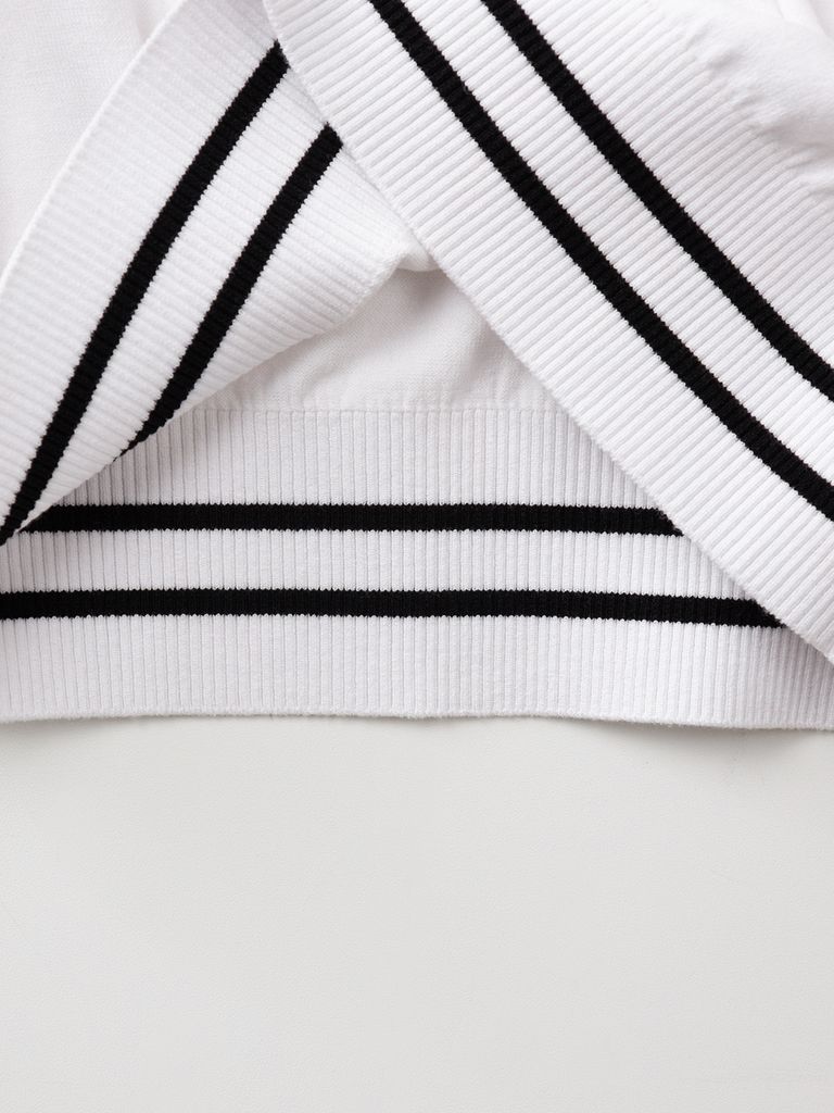 UTAA Logo Openneck Knit Pullover : Women's White