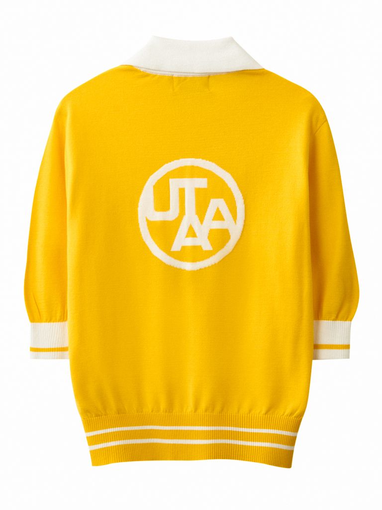 UTAA Logo Openneck Knit Pullover : Women's Yellow