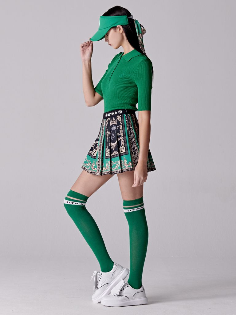 UTAA Ton&Ton Knit PK T-Shirts : Women's Green