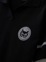 UTAA Ring Panther Open Knit Pk T-Shirt : Women's Black