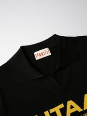 UTAA Putt Logo Knit PK T-Shirts : Men's Black