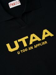 UTAA Putt Logo Knit PK T-Shirts : Men's Black