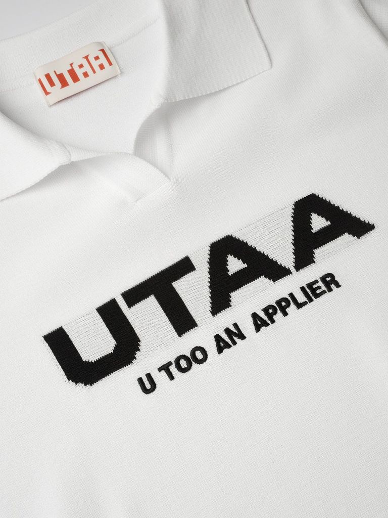 UTAA Putt Logo Knit PK T-Shirts : Men's White