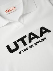UTAA Putt Logo Knit PK T-Shirts : Men's White