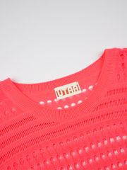 UTAA Punching Scasi Knit Vest : Women's Pink