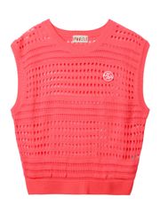 UTAA Punching Scasi Knit Vest : Women's Pink
