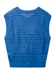 UTAA Punching Scasi Knit Vest : Women's Sky Blue
