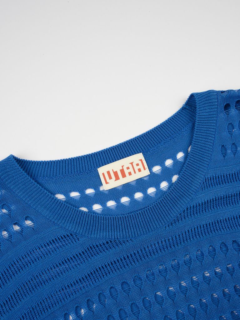 UTAA Punching Scasi Knit Vest : Women's Sky Blue