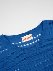 UTAA Punching Scasi Knit Vest : Women's Sky Blue