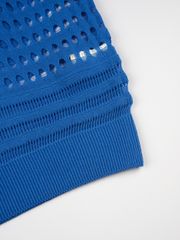 UTAA Punching Scasi Knit Vest : Women's Sky Blue