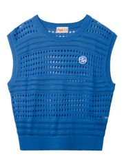 UTAA Punching Scasi Knit Vest : Women's Sky Blue