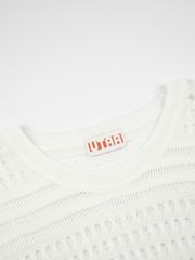 UTAA Punching Scasi Knit Vest : Women's White
