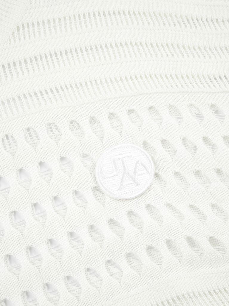 UTAA Punching Scasi Knit Vest : Women's White