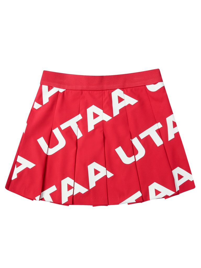 UTAA Logo Wave Flare Skirt : Women's Pink