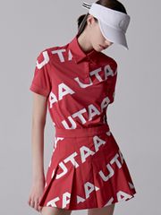 UTAA Logo Wave Flare Skirt : Women's Pink