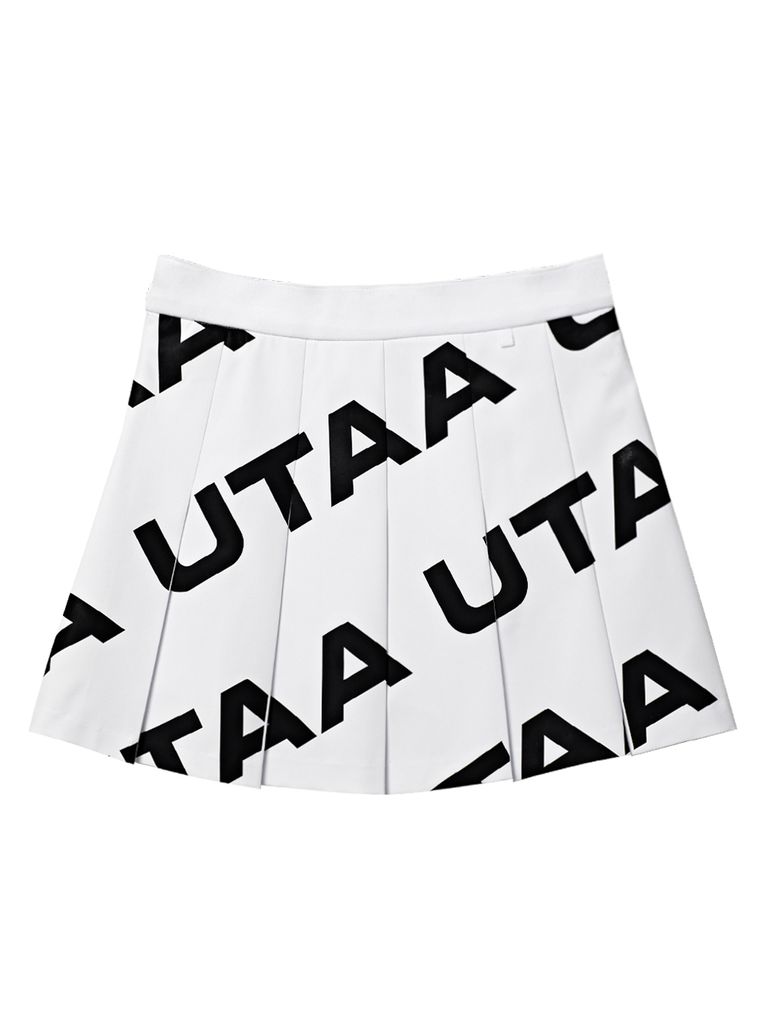 UTAA Logo Wave Flare Skirt : Women's White