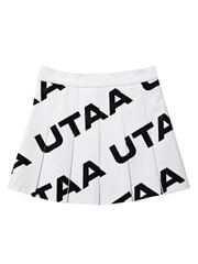 UTAA Logo Wave Flare Skirt : Women's White
