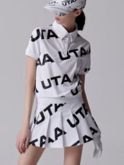 UTAA Logo Wave Flare Skirt : Women's White