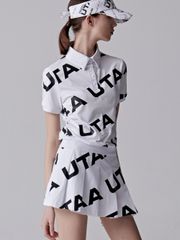 UTAA Logo Wave Flare Skirt : Women's White