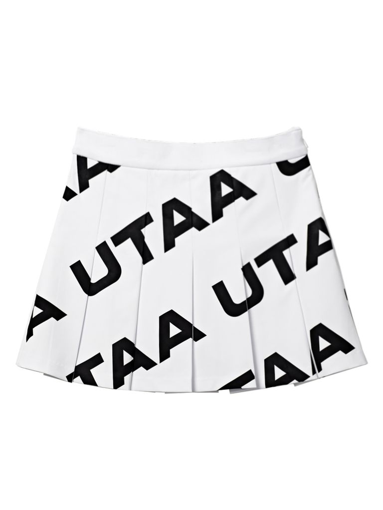 UTAA Logo Wave Flare Skirt : Women's White