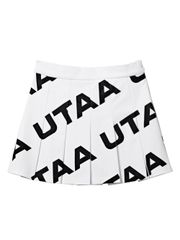 UTAA Logo Wave Flare Skirt : Women's White