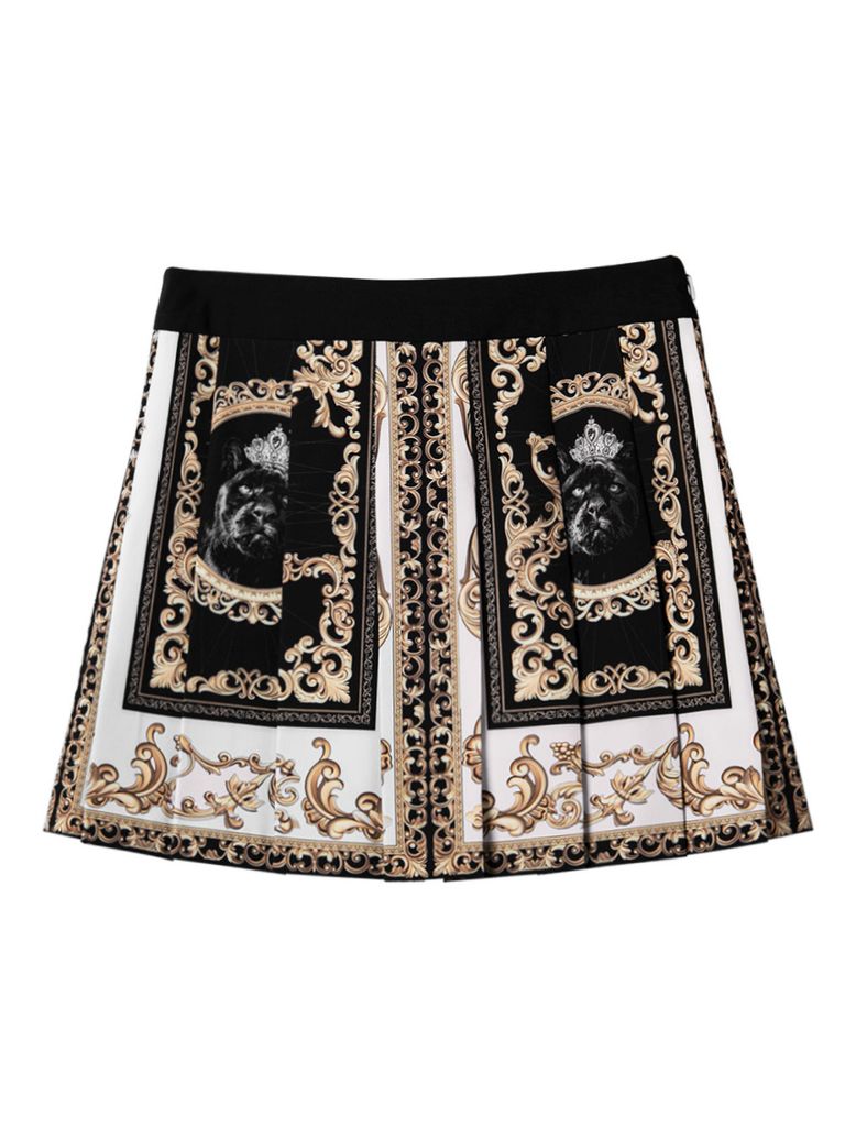 UTAA Baroque Short Skirt : White